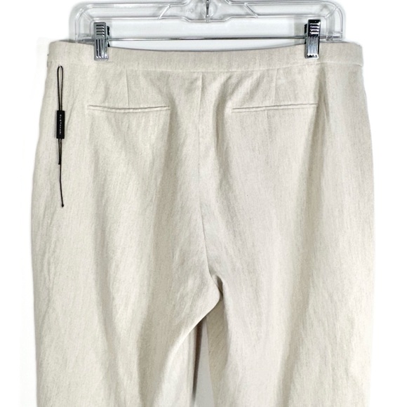 NWT Elie Tahari Linen Blend Neutral Beige Bermuda Knee Length Walking Shorts 10 - Picture 6 of 11